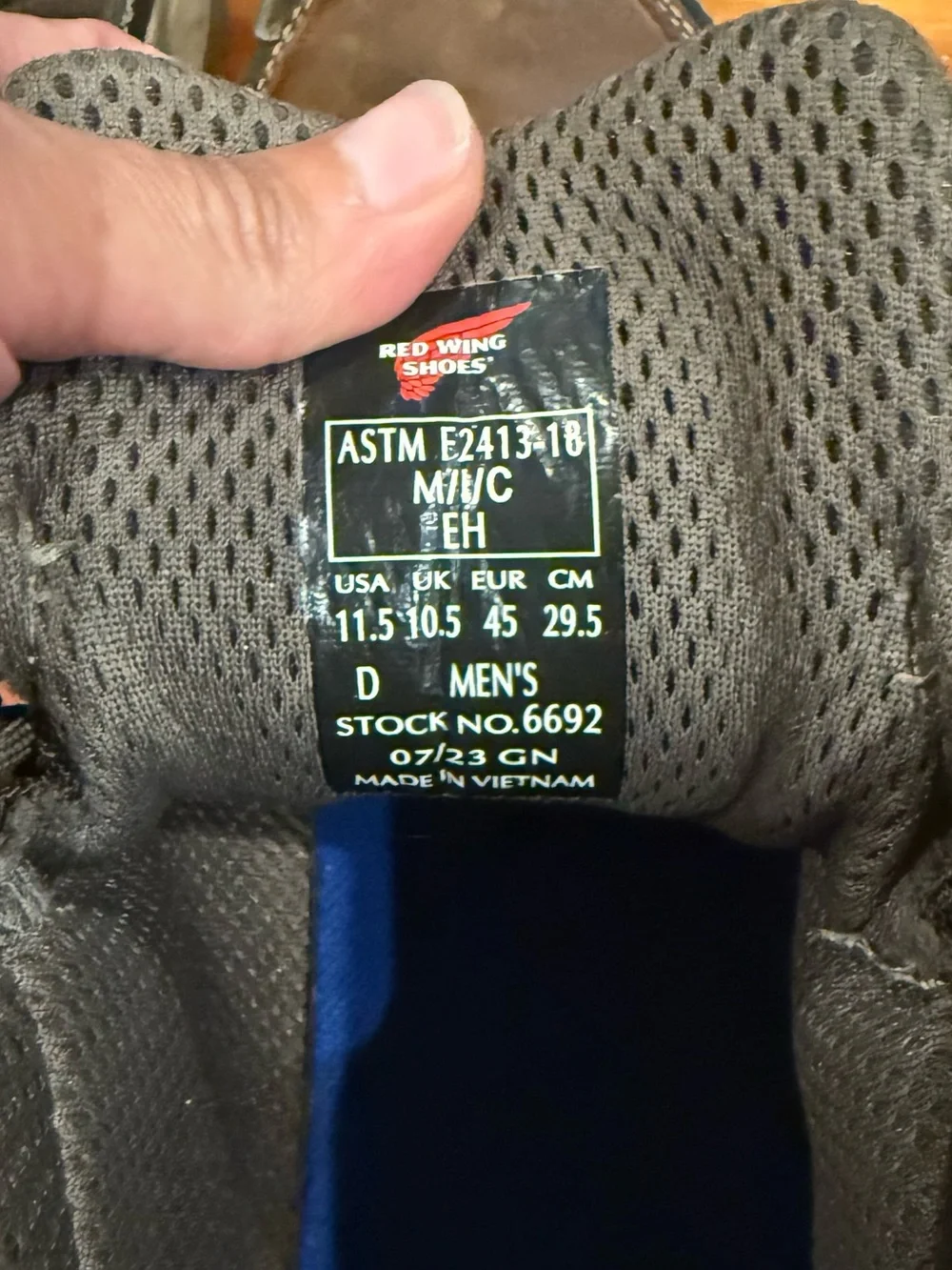 Men’s Red Wing TruHiker 5-inch Safety Toe Work Boots